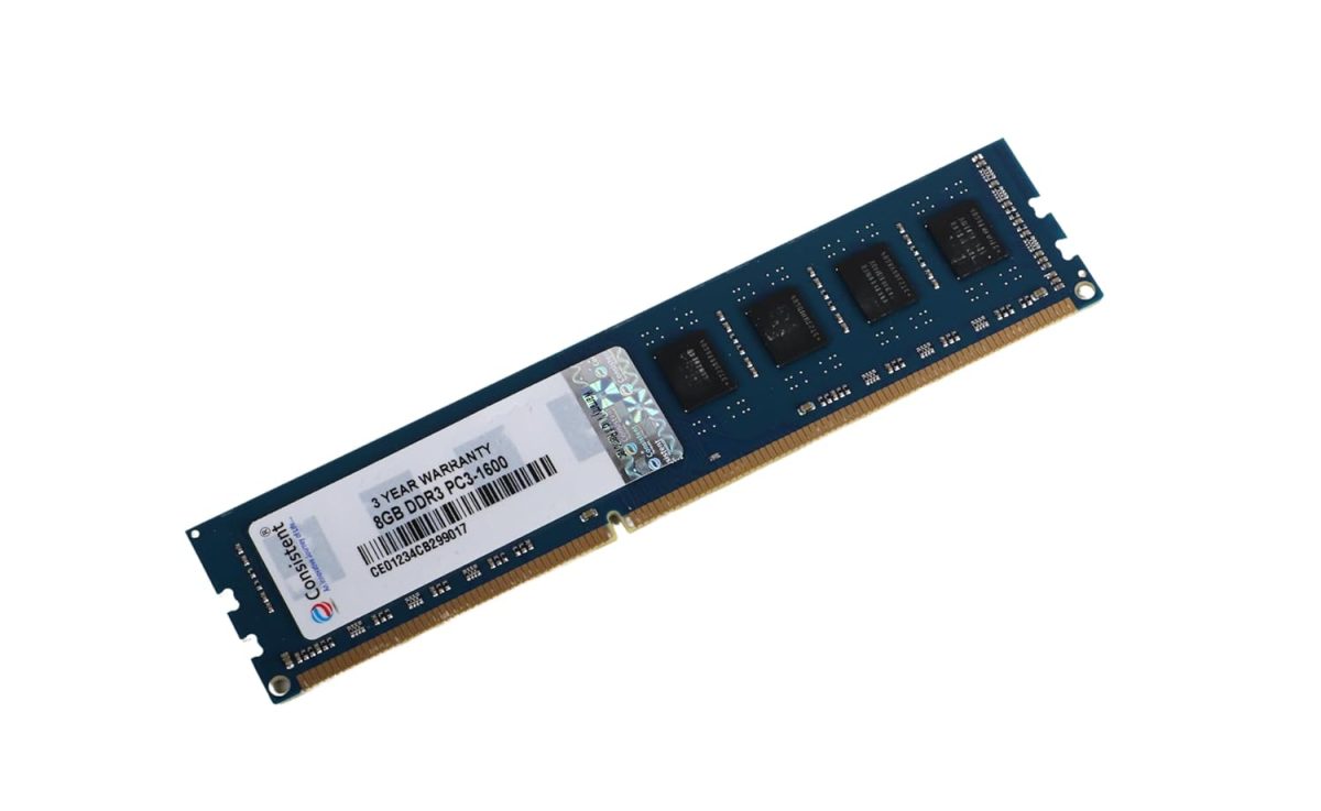 Consistent 8GB DDR3 1600MHz Desktop RAM (Memory) U-DIMM | Long-DIMM | DT PC3-1600 Single Channel Memory with 3 Years Manufacturer Warranty (Made in India) — 3