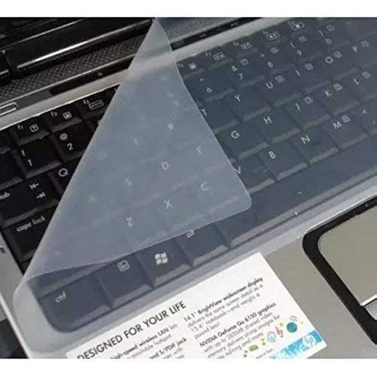 LS LAPSTER Quality Assured Lapster Universal Silicone 15.6" Keyboard Protector Skin|| Keyboard Dust Cover|| Keyboard Skin for 15.6" Laptop 15.6" Keyguard 3.93 x 11.81 x 0.39 inches