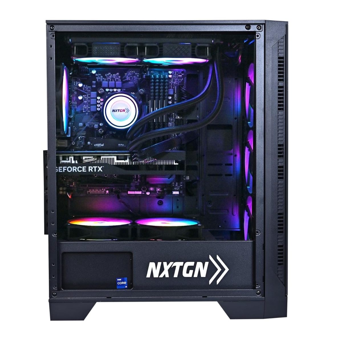 NXTGN i9 Desktop PC (i9 11th Gen/64GB RAM/1TB SSD/4TB HDD/RTX4060 8GB Graphic Card/Liquid Cooled, WiFi/Bluetooth) Windows 11 Pro & Essential Software Pre-Installed — 2