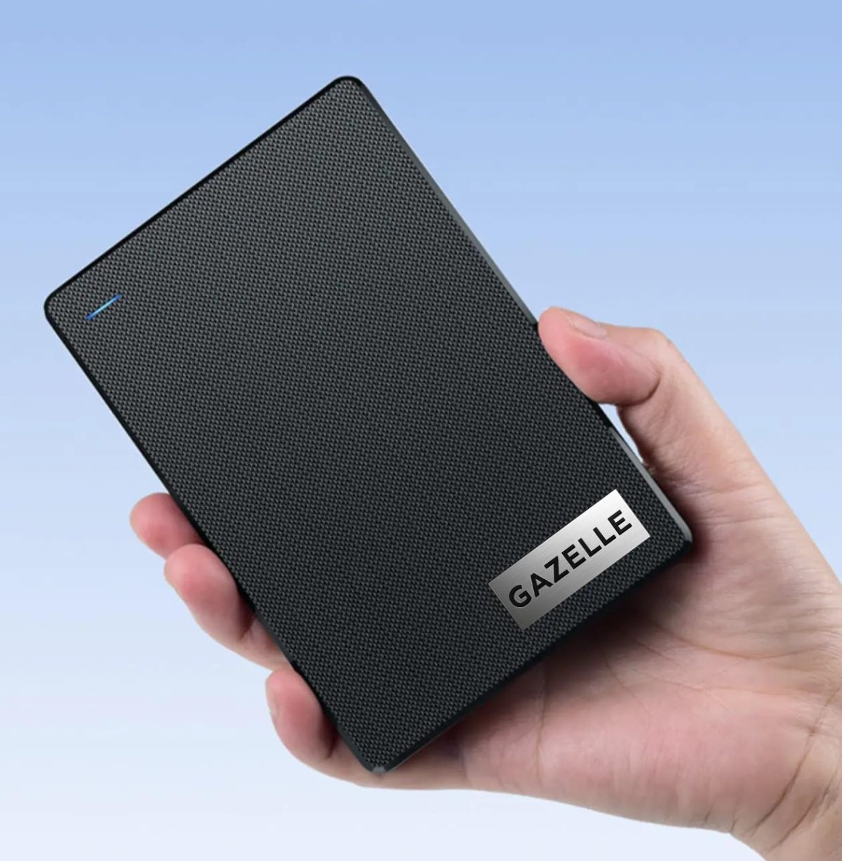 GAZELLE High-Speed 500GB Ultra Slim Portable External Hard Drive - 2-in-1 Type C & USB 3.0, Compatible with PC, Mac, Laptop, PS4, Xbox, iPad, Tablet, Mobile (Black) - 1 Year Warranty — 3