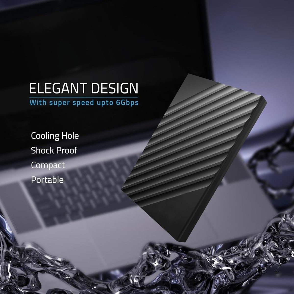 500GB Portable External Hard Drive USB 3.0, High Speed Data Transfers, Supports Windows, Linux and Mac OS Systems, Compatible with, PlayStations, TV, and Other Devices. — 7